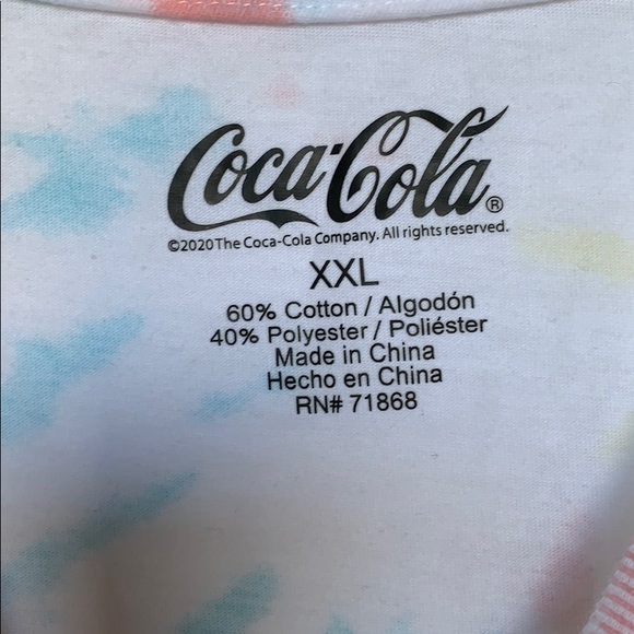 Coca Cola It’s the real thing tie dye crop top - Picture 2 of 2